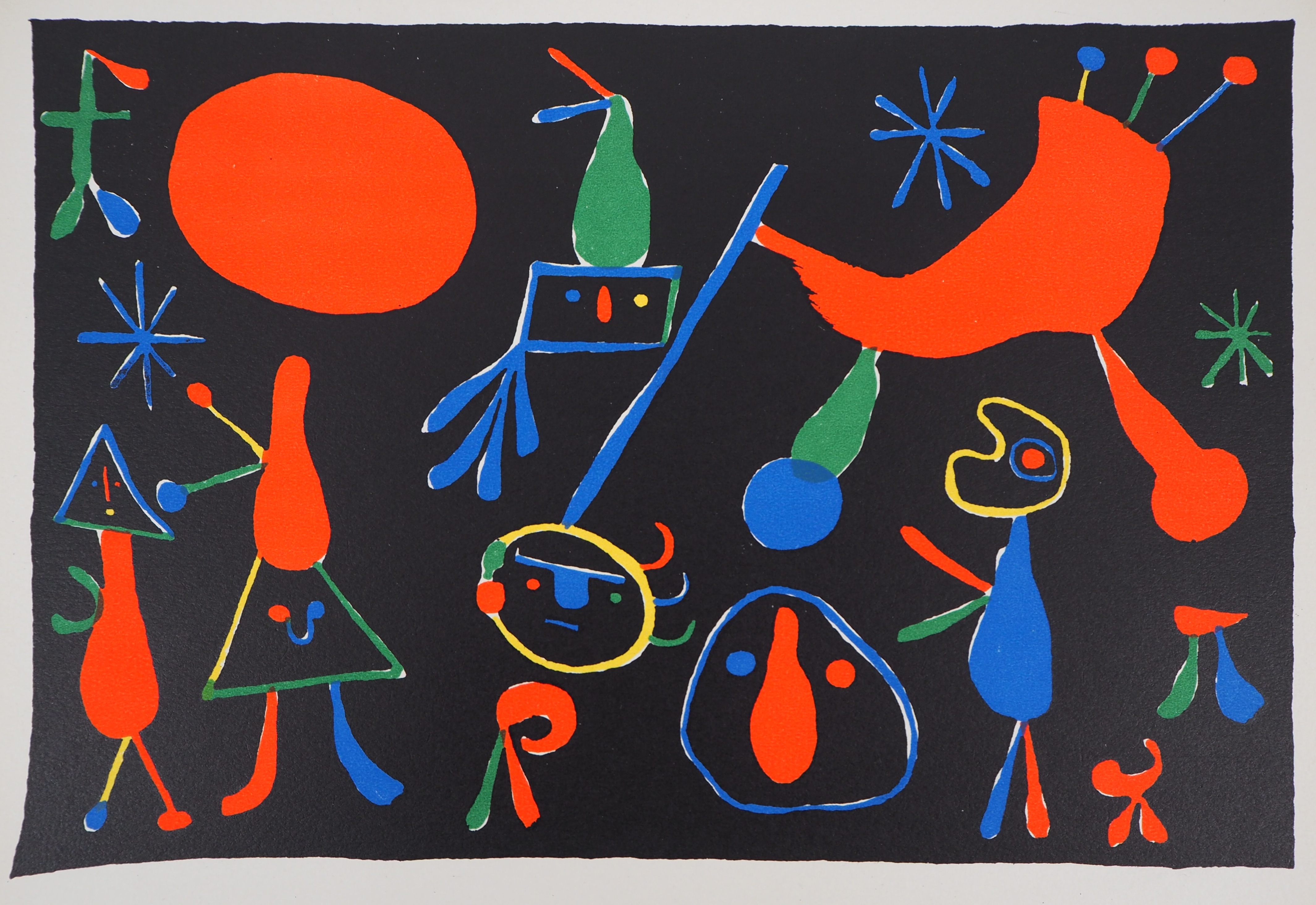 Joan Miro (after) People in the stars, 1949 Lithograph and stencil after an oil by [...]