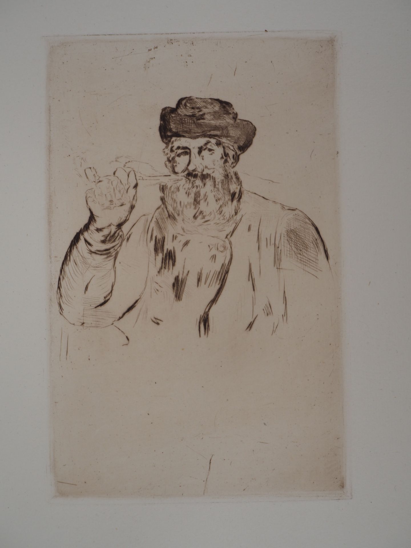 Edouard Manet Man smoking a pipe, 1866 Original engraving (etching) On Vellum 45 x 32 [...]