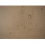 Tsuguharu Leonard FOUJITA Descent of the Cross Signed etching in the plate On Vellum [...]