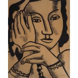Fernand LÉGER (after) Portrait of Nadia, 1959 Lithograph and Stencil (Jacomet [...]