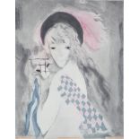 Marie Laurencin (after) Woman with a monkey Engraving on Vellum Engraved by Jacques [...]