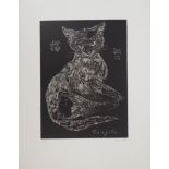 Tsuguharu (Léonard) Foujita Cat, 1927 Original woodcut Signed in ink Numbered out [...]