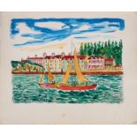 Elisée MACLET Sailing boat trip Watercolor on paper Signed on the lower [...]