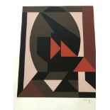 Victor Vasarely - Les années cinquante 2 Original silkscreen on paper Hand signed [...]