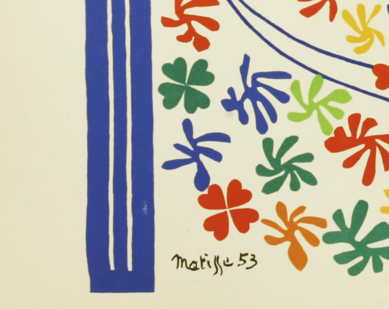 Henri Matisse Apollo, 1958 Original Lithograph. Sizes: 14 × 21 in 35.6 × 53.3 cm [...] - Image 3 of 5