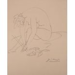 Pablo Picasso (after) Ballerina adjusting her ballet shoe, 1954 Etching after a [...]