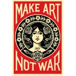 Shepard Fairey (OBEY) Make Art Not War Offset Lithograph on cream paper 91 x 61 [...]