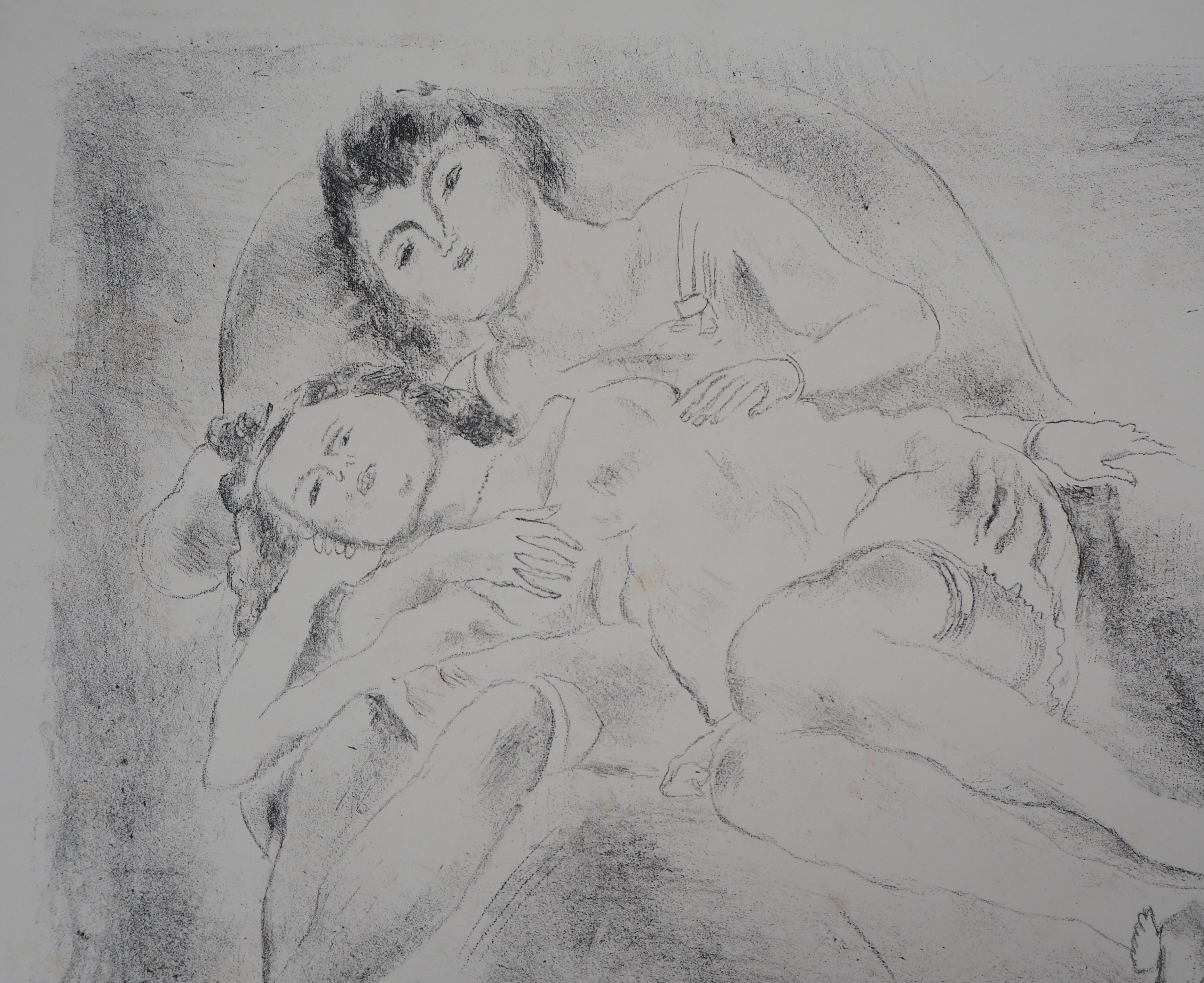 Jules PASCIN (1885-1930) Two women Original lithograph on Vellum Signed in [...] - Image 4 of 8