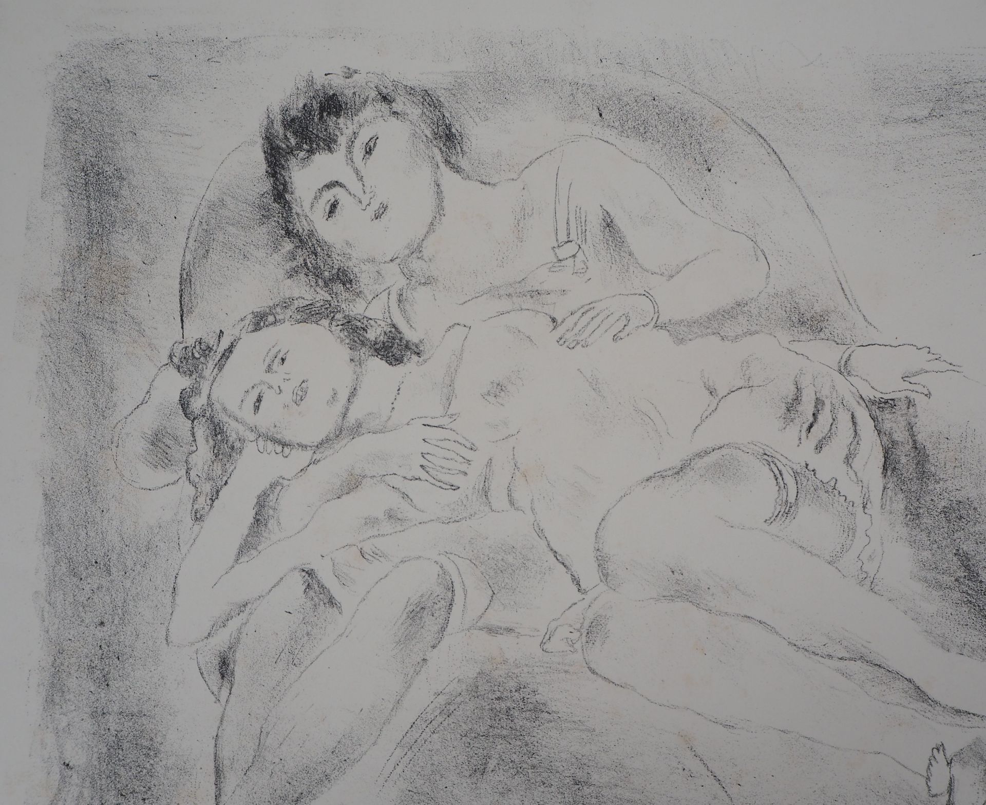 Jules PASCIN (1885-1930) Two women Original lithograph on Vellum Signed in [...] - Bild 4 aus 8