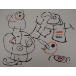 Joan MIRO Ubu: Characters with a dog, 1971 Original lithograph (Atelier [...]