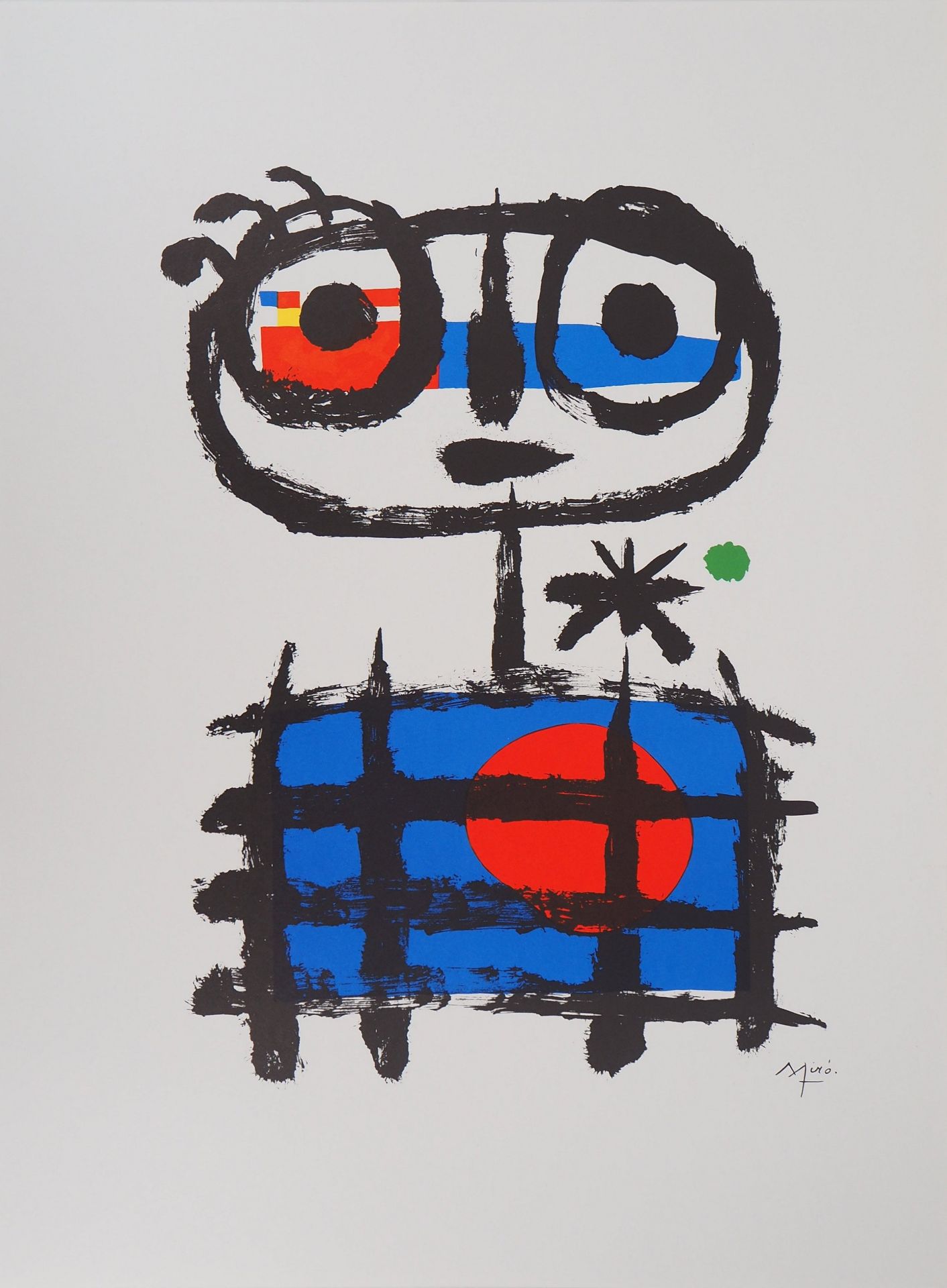 Joan MIRO Imaginary boy: sun eater Colored lithograph 65 x 48.5 cm on vellum Printed [...]