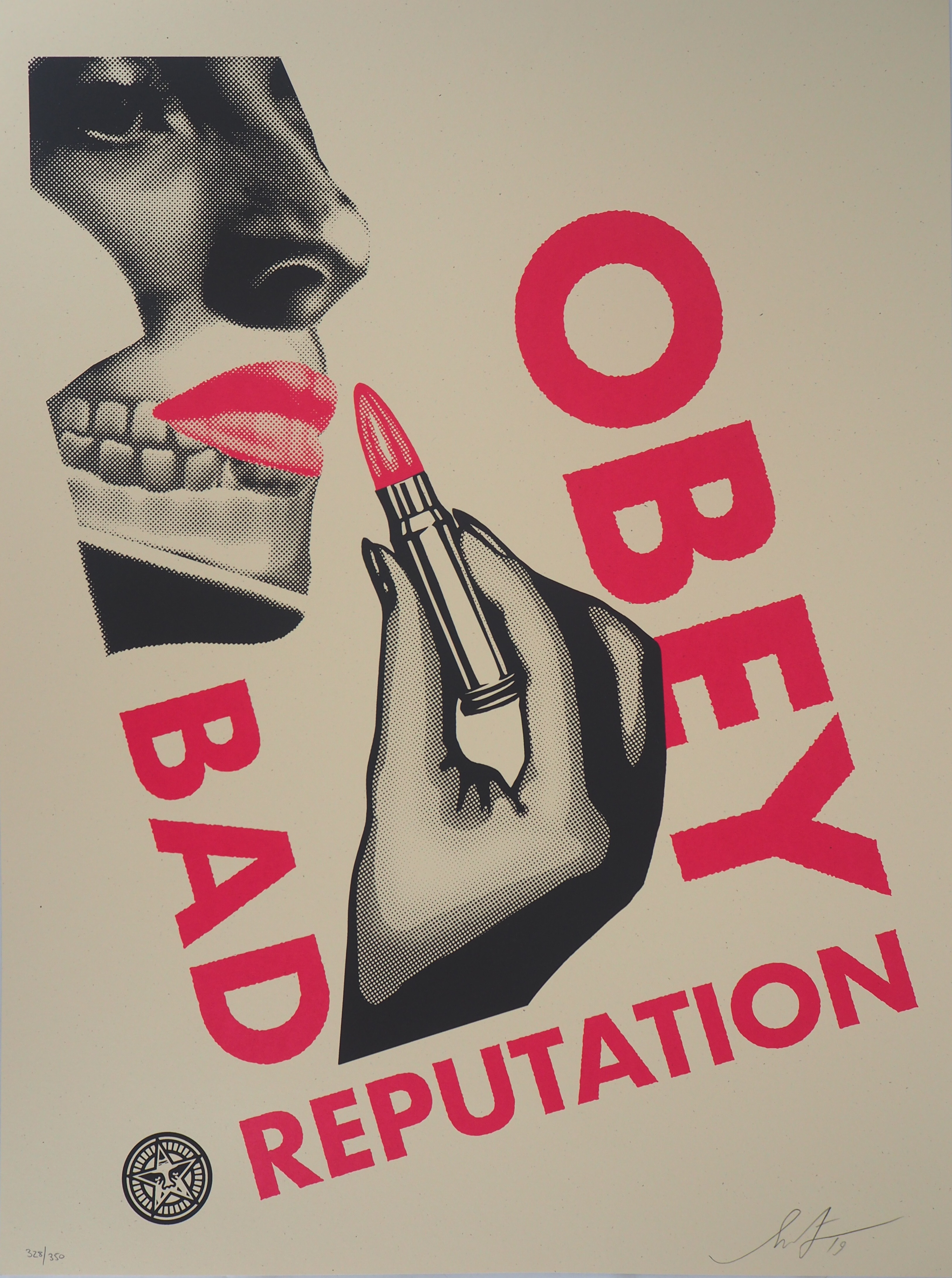 Shepard FAIREY dit Obey Giant (USA, 1970) Bad reputation (white) Original screenprint [...] - Image 4 of 6