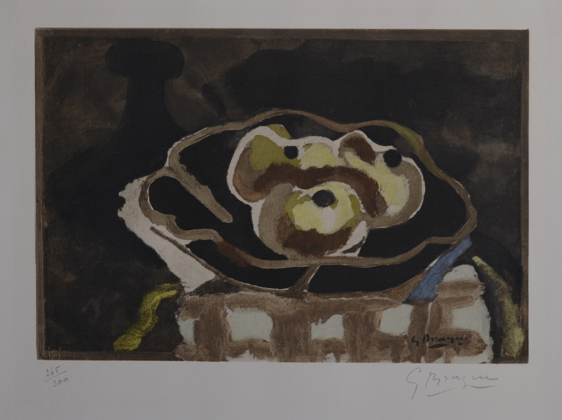 Georges Braque Nature morte aux pommes, C.1950 Original lithograph Colored collotype [...] - Image 3 of 5