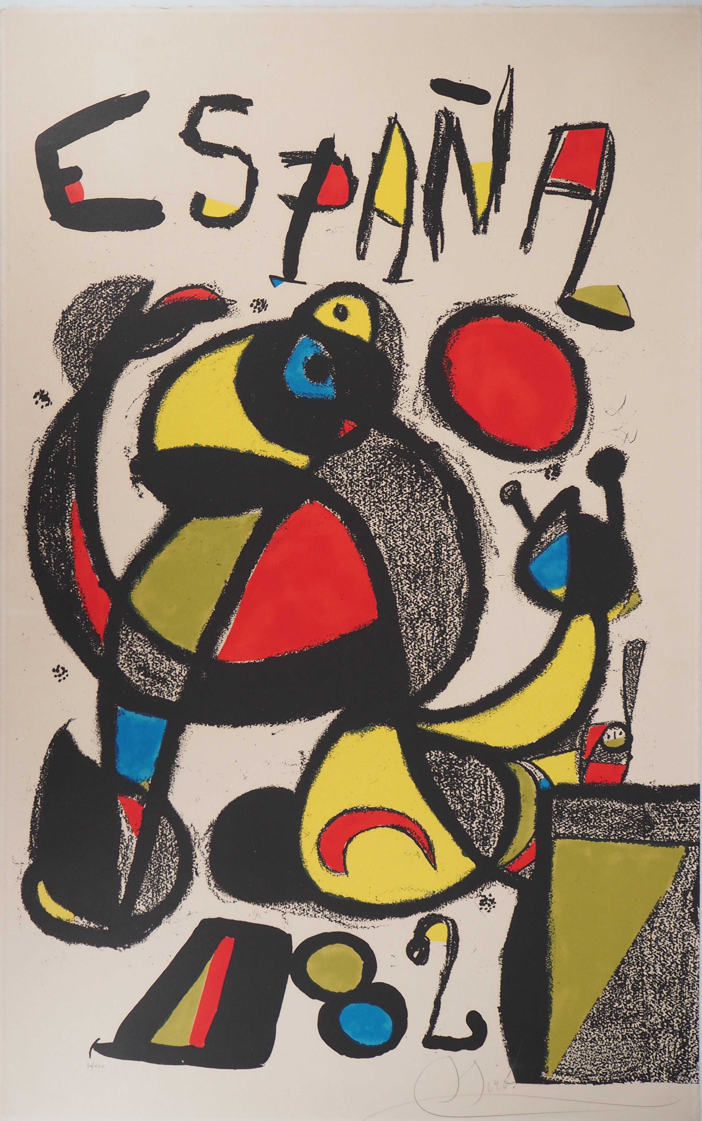 Joan MIRO España 82 (World Cup), 1982 Original lithograph Signed in pencil Numbered [...]