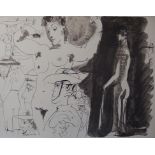 Pablo PICASSO (after) Woman and toreador, 1960 Lithograph and stencil (Jacomet [...]