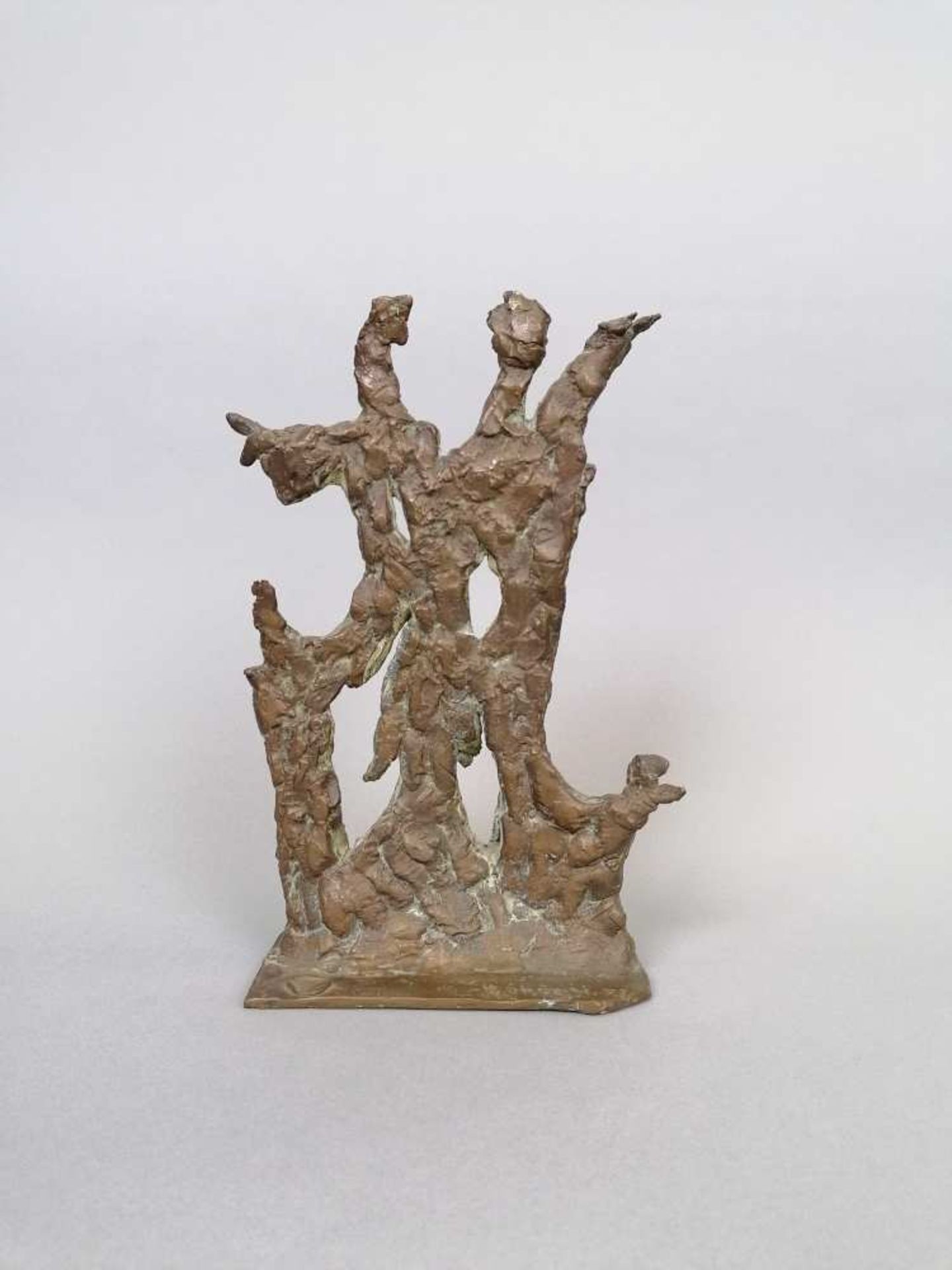 Basil Ivan RAKOCZI (1908-1979). Personnages. Epreuve en bronze patiné. Signé. Marque de fondeur :