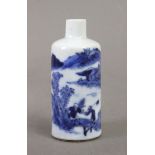 An 18th century snuff bottle in Kangxi porcelain