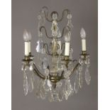 A 19th century five light chandelier
