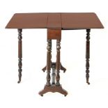 A 19th century Isabelino walnut dining table