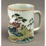 An 18th century Chinese porcelain brush holder