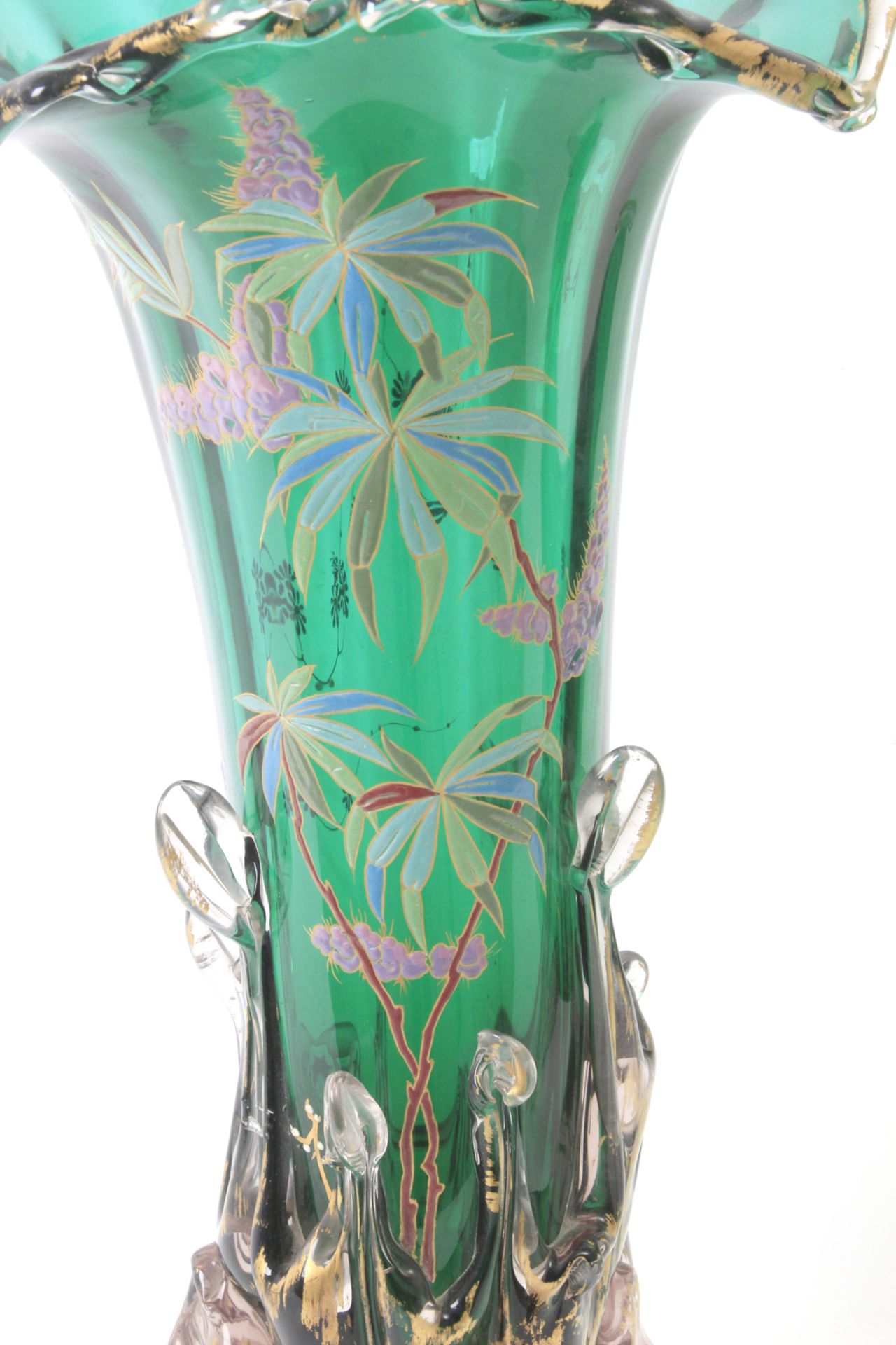 A pair of first half of 20th century Italian vases in Murano glass - Image 3 of 5