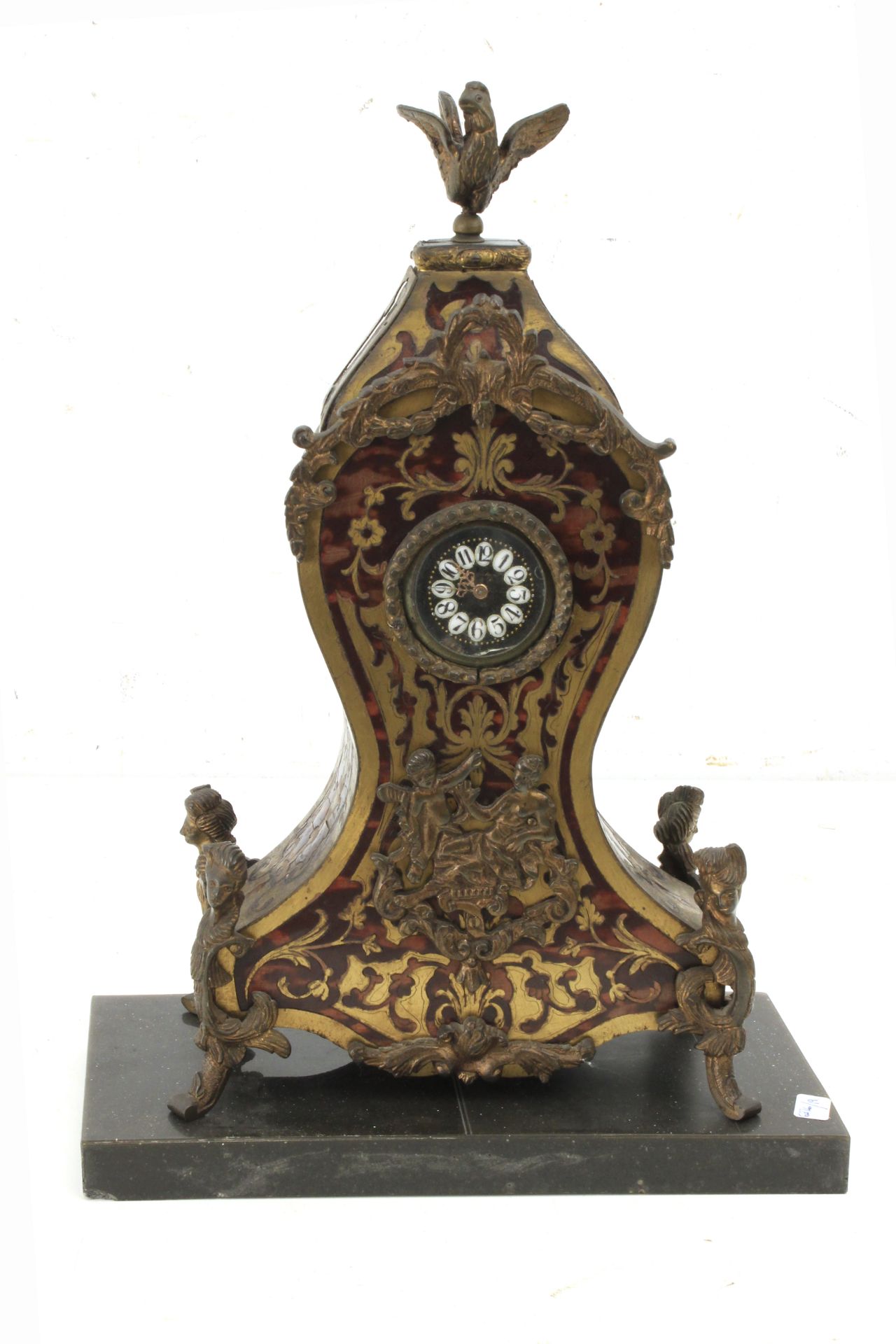 A 19th French century Louis XV style boulle marquetry pocket watch holder - Bild 2 aus 3