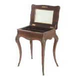 A Napoleon III style rosewood dressing table circa 1900