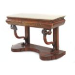 A 19th century Fernandino mahogany console table