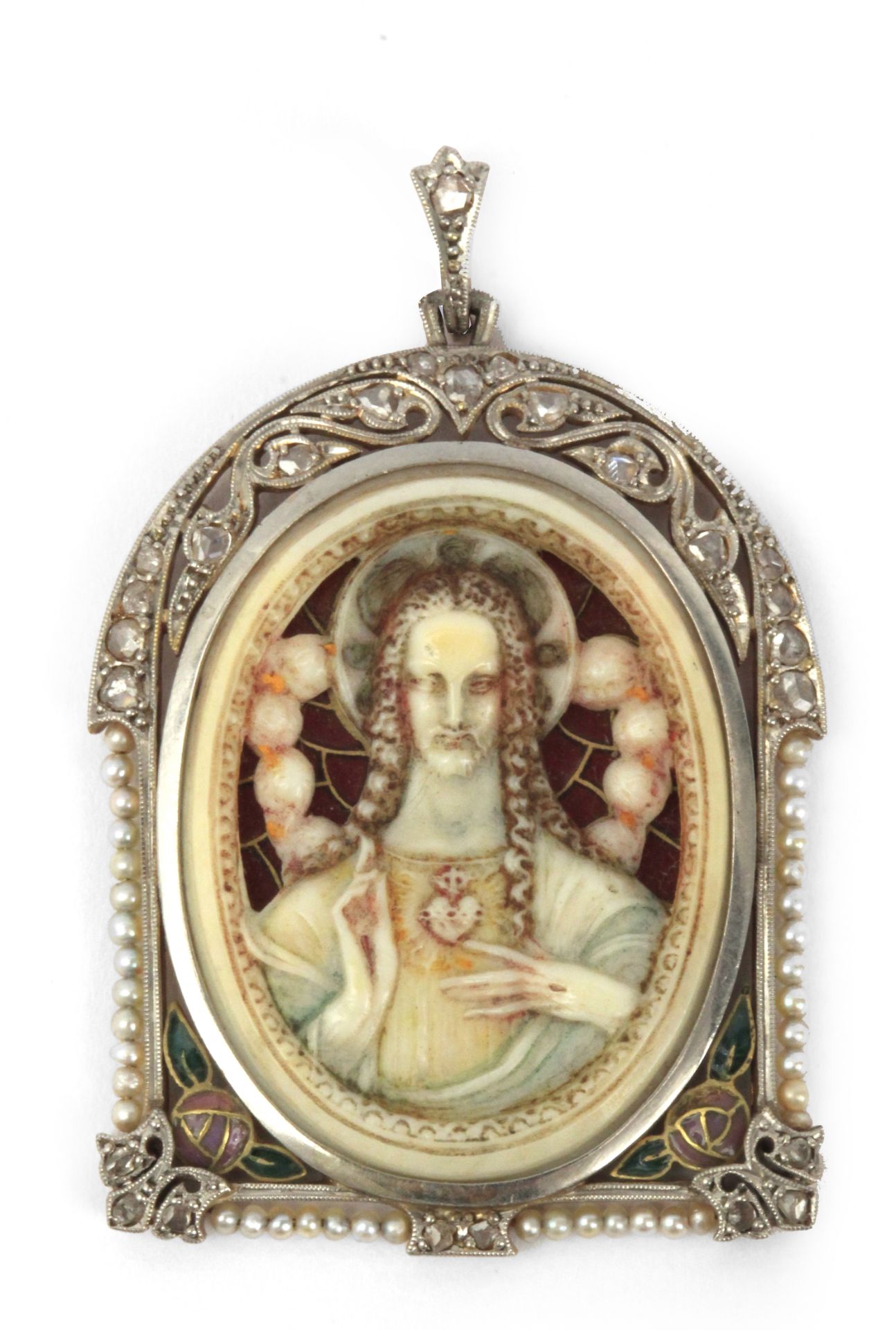 An Art-Déco devotional medal circa 1930