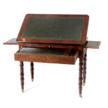 A 19th century Restoration period French mahogany architect's table