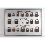18th-19th centuries set of wrought iron locks
