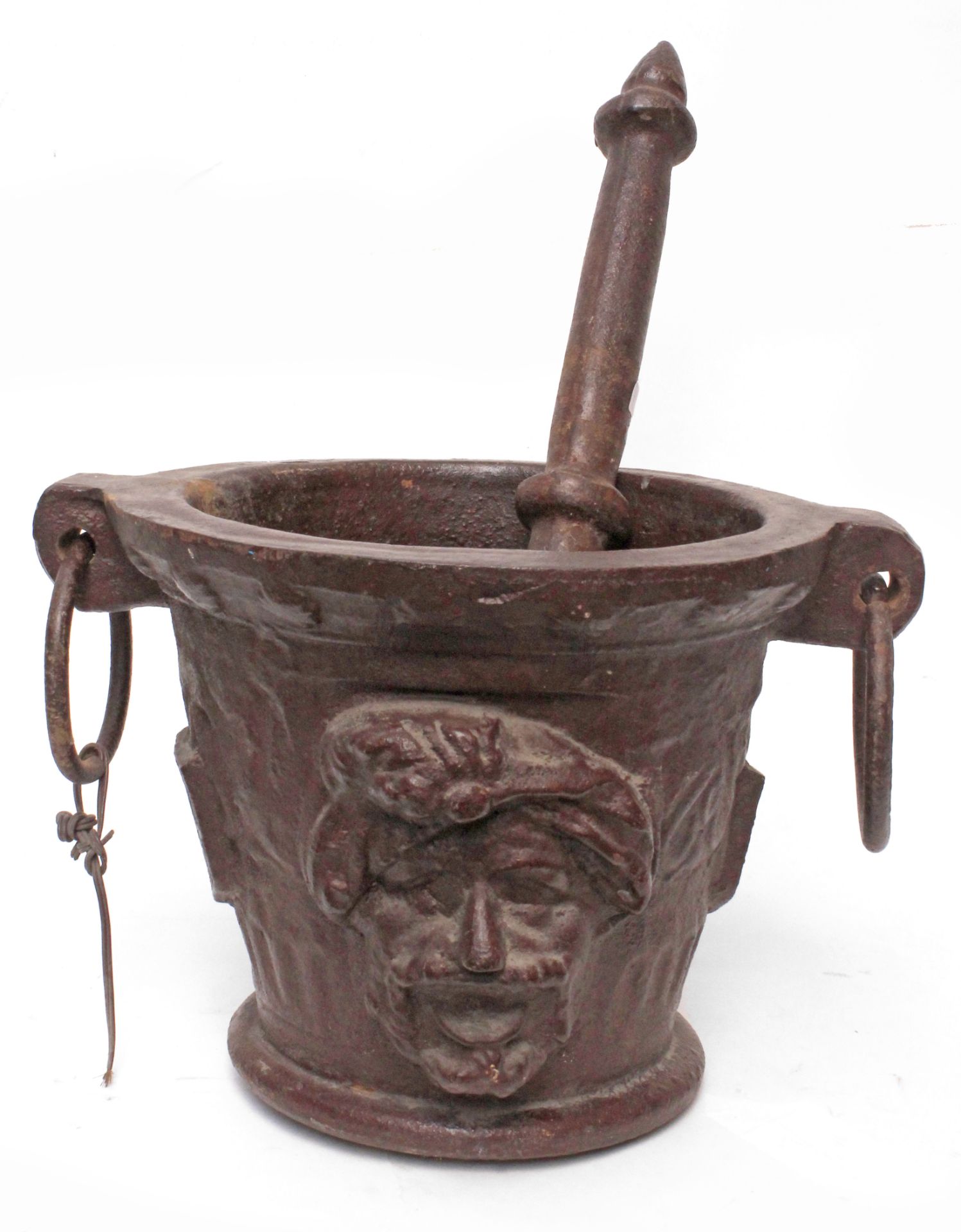 A 19th century Catalan bronze pharmacy mortar and pestle