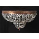 20th century Empire style nine light ceiling lamp