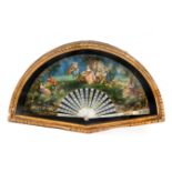 A 19th century Isabelino fan in carved mother of pearl
