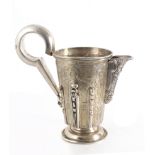 A 20th century silver pitcher