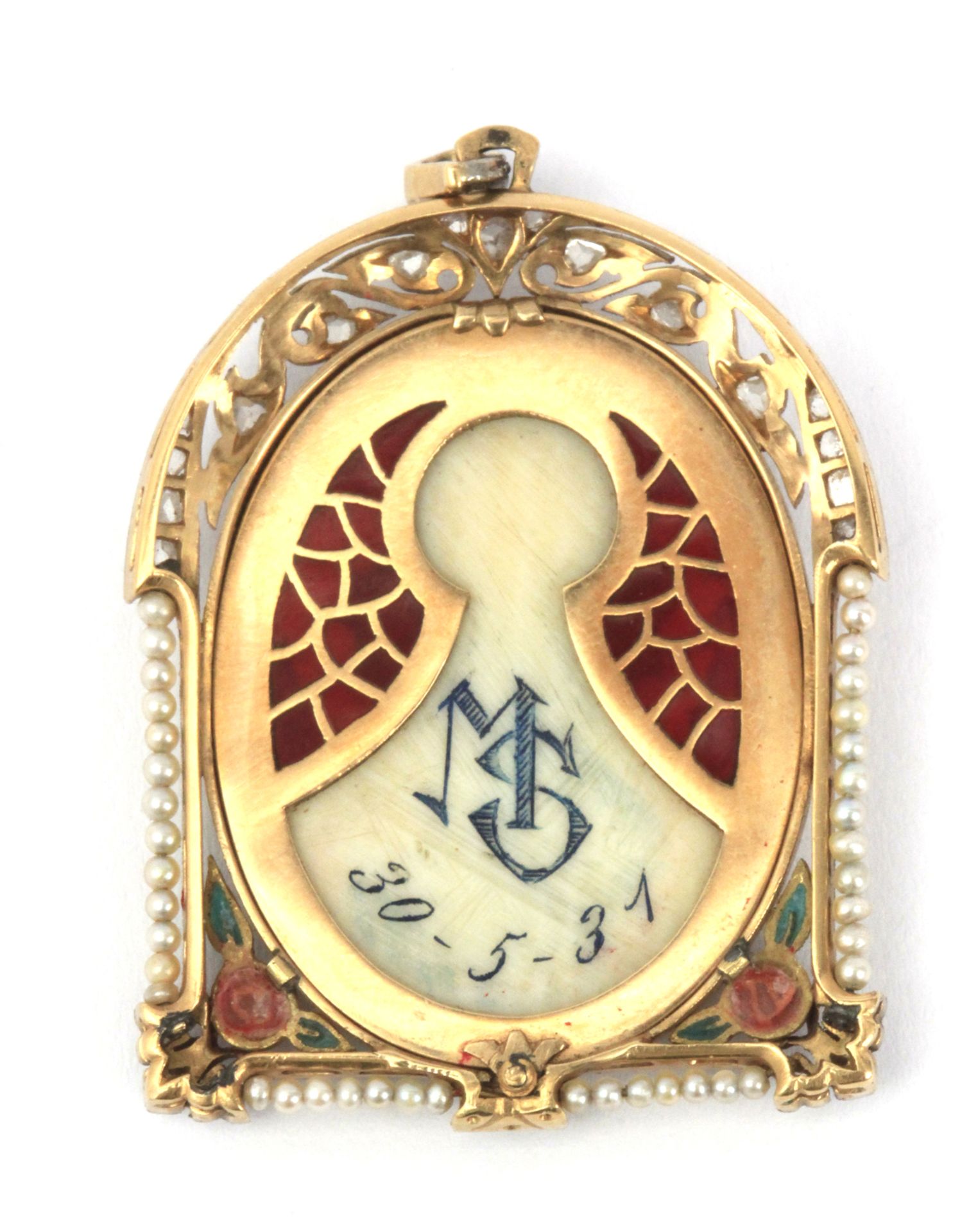 An Art-Déco devotional medal circa 1930 - Image 2 of 2