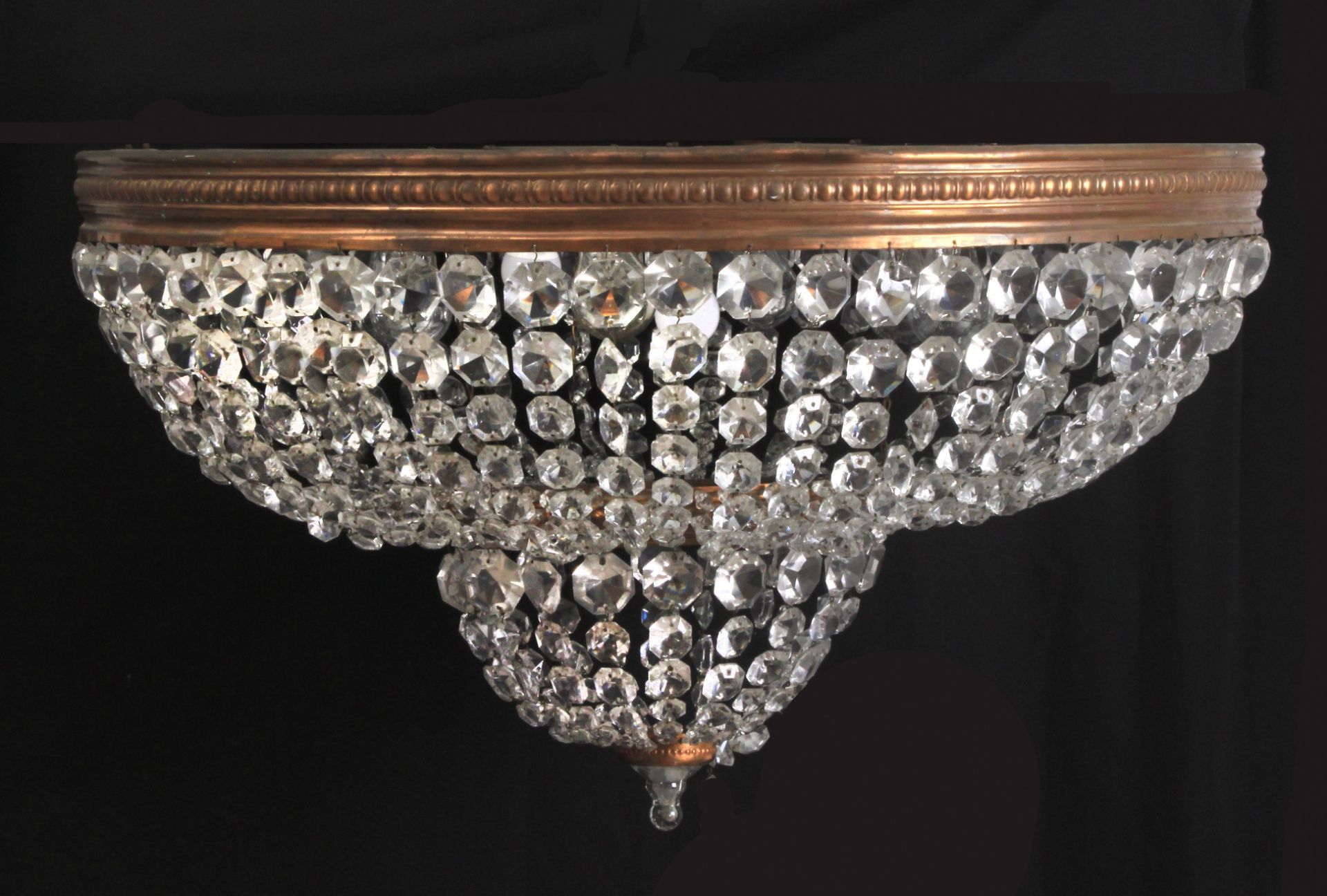 20th century Empire style nine light ceiling lamp