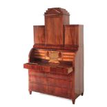 A 19th century mahogany Biedermeier writing cabinet