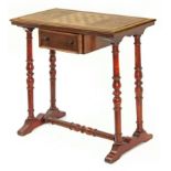 A 19th century Spanish mahogany game table