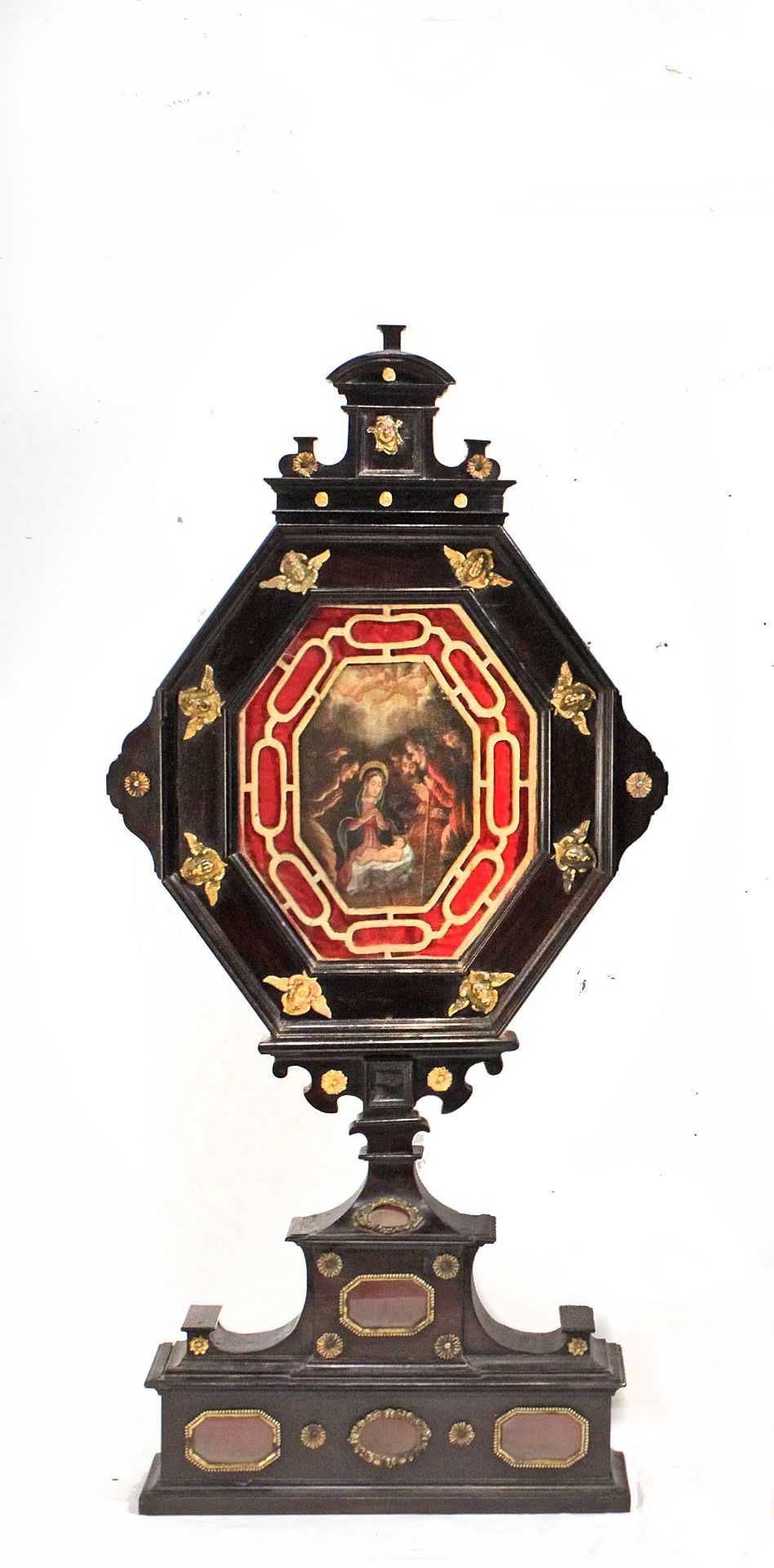 A 17th century Spanish Baroque multi reliquary