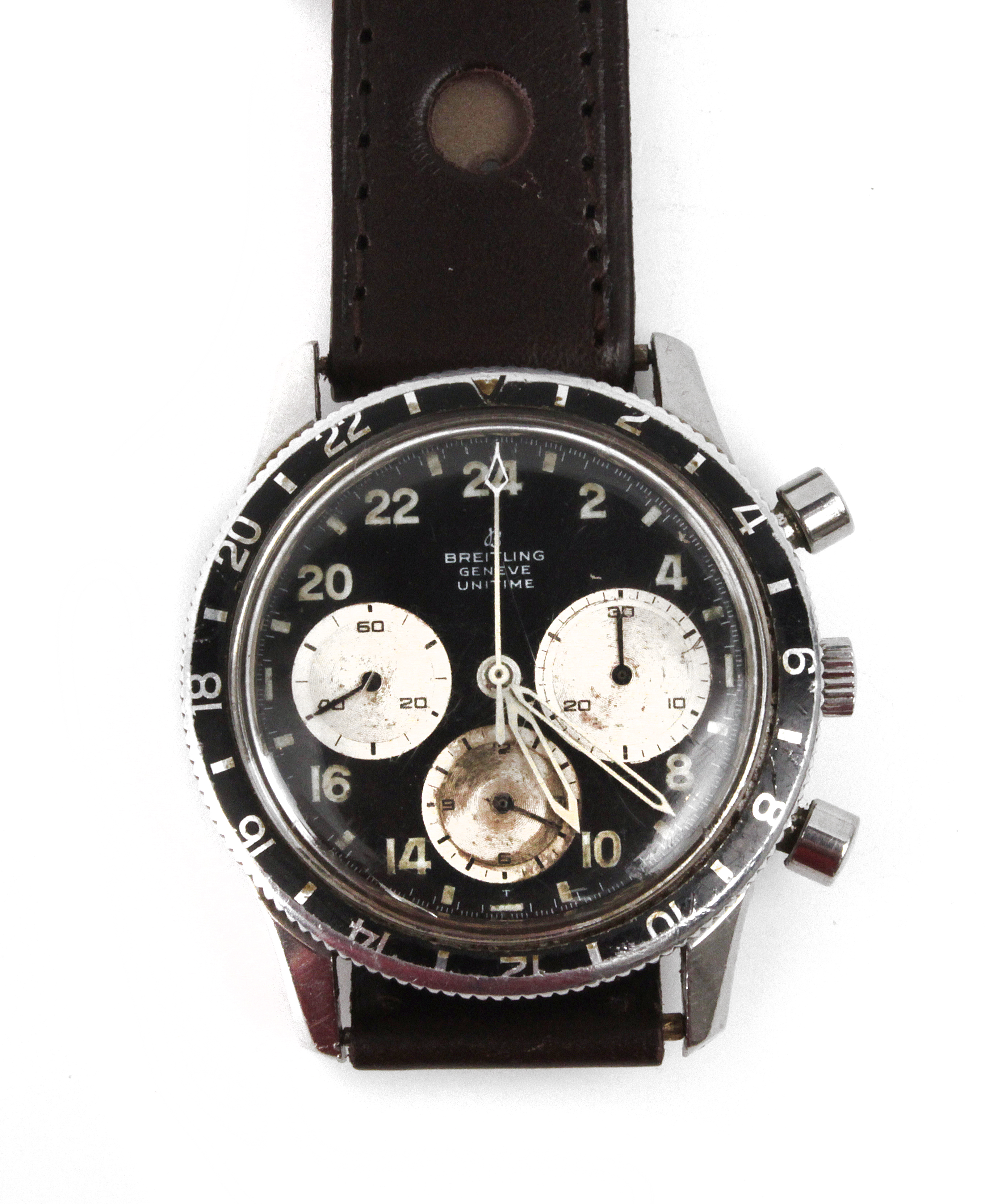 Breitling Unitime Ref. 1765 chronograph circa 1969 - Image 3 of 4