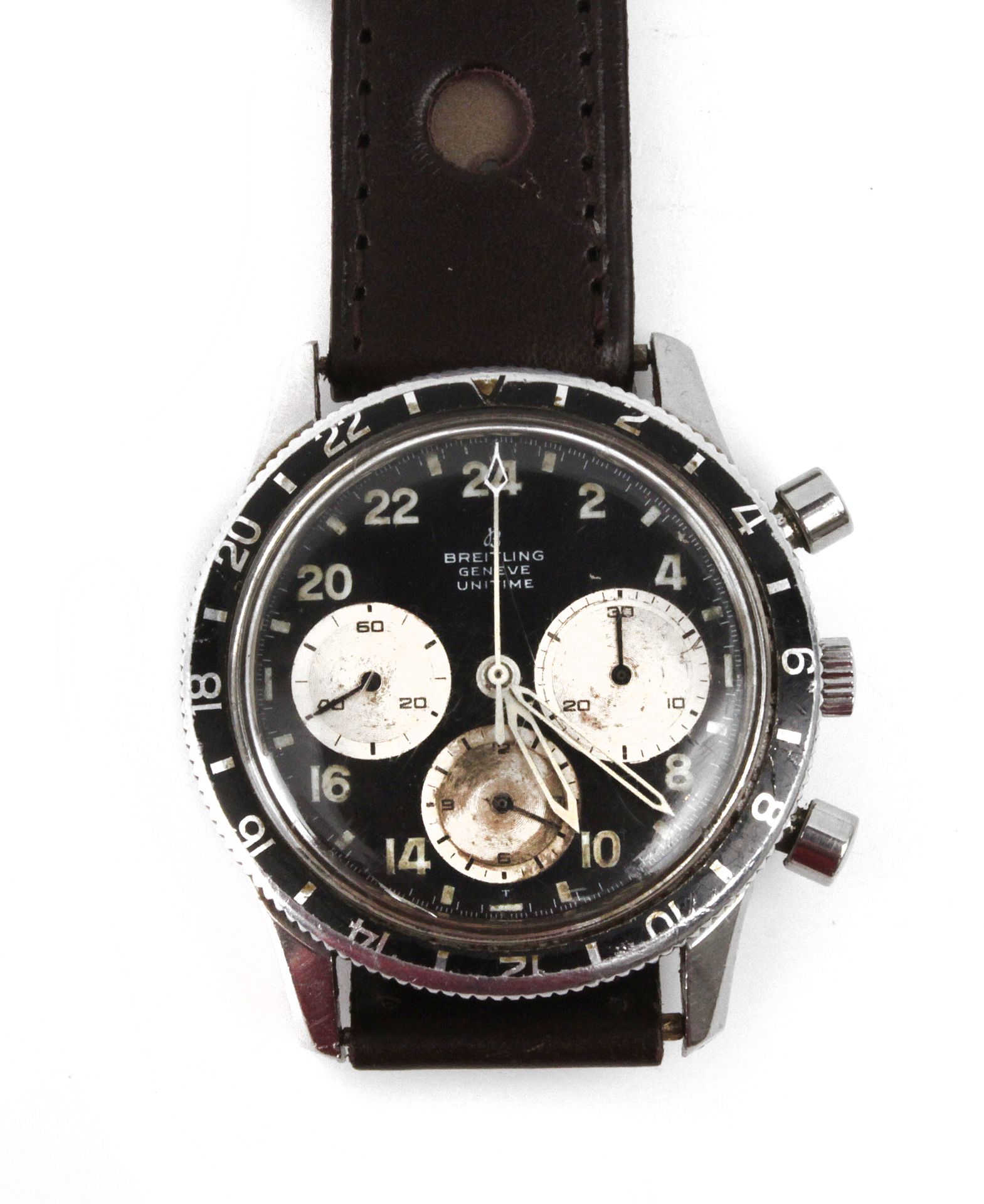 Breitling Unitime Ref. 1765 chronograph circa 1969 - Bild 3 aus 4