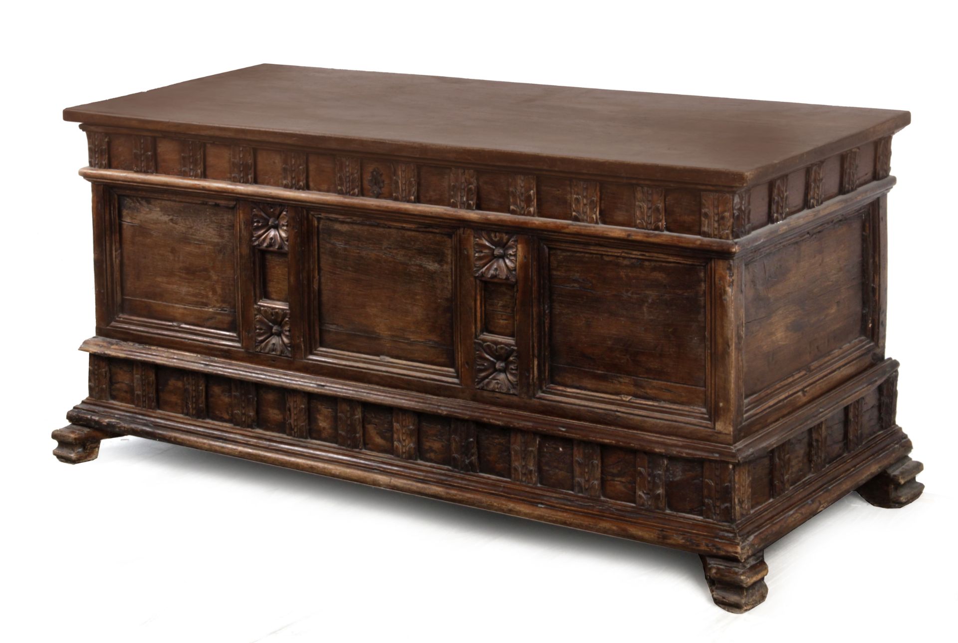 18th century walnut bride chest