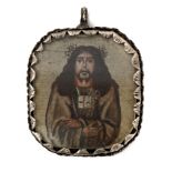 An 18th century silver Colonial reliquary pendant