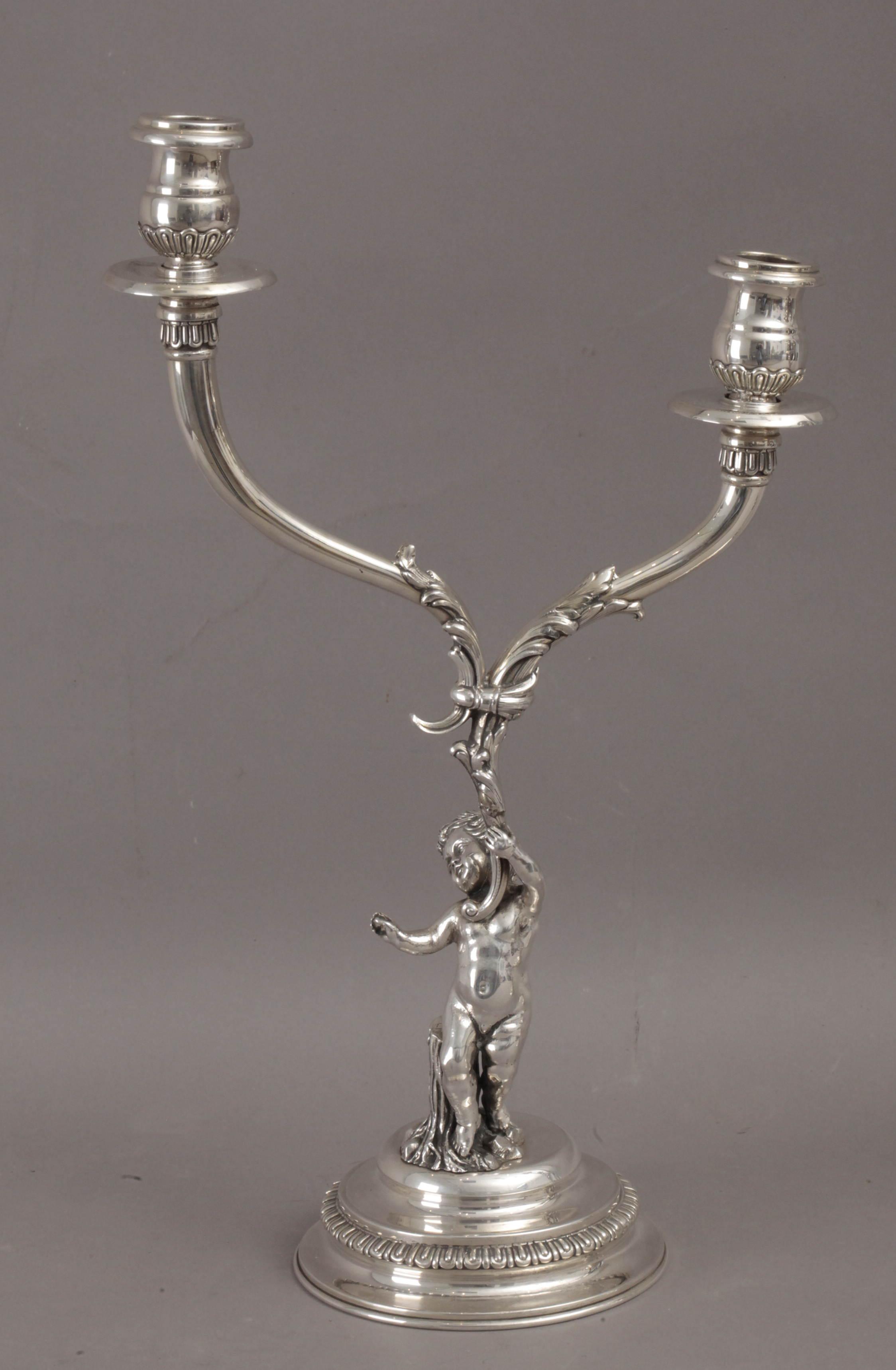 Masriera y Carreras. A pair of 20th century silver candelabras - Image 2 of 5