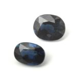 A pair of sapphires from Thailand