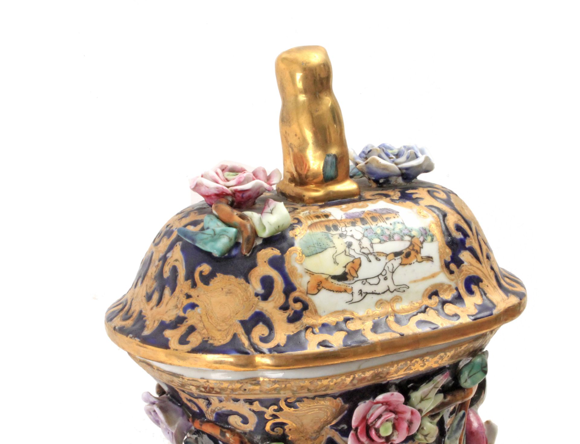 A 19th century Chinese vase and cover in Famille Rose porcelain - Bild 7 aus 9