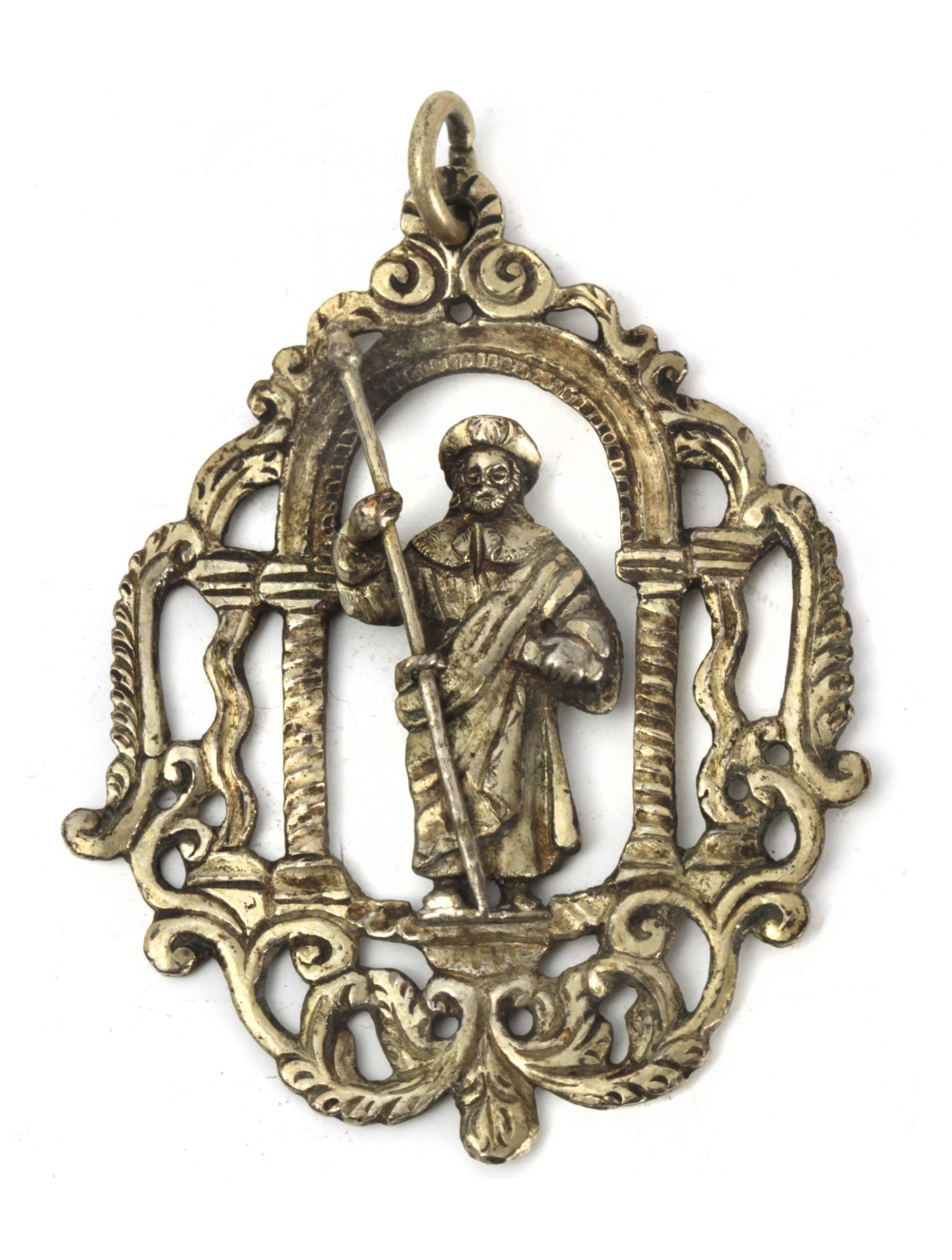 An 18th century Spanish silver reliquary pendant