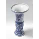 A 19th century Chinese Gu porcelain vase