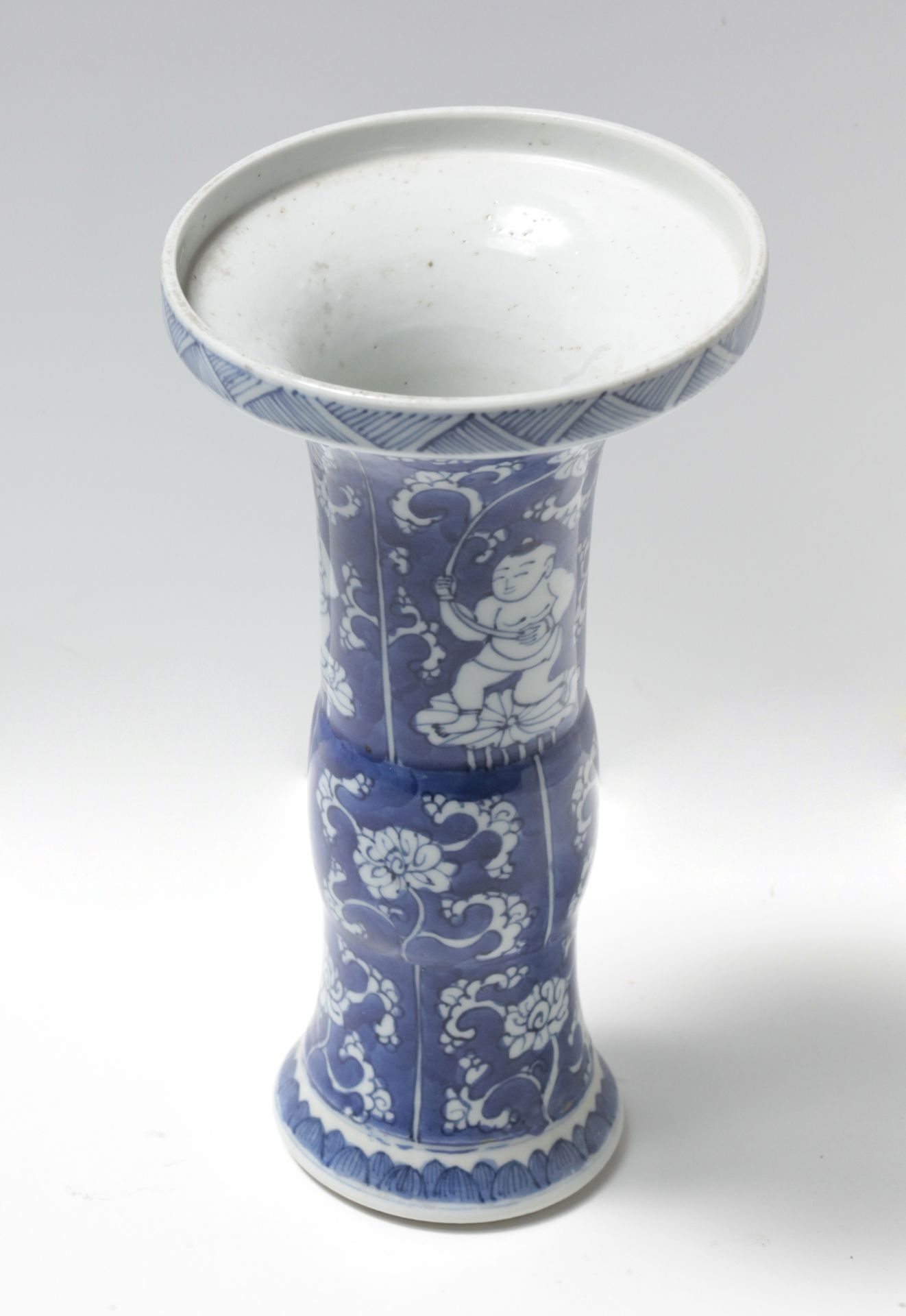 A 19th century Chinese Gu porcelain vase